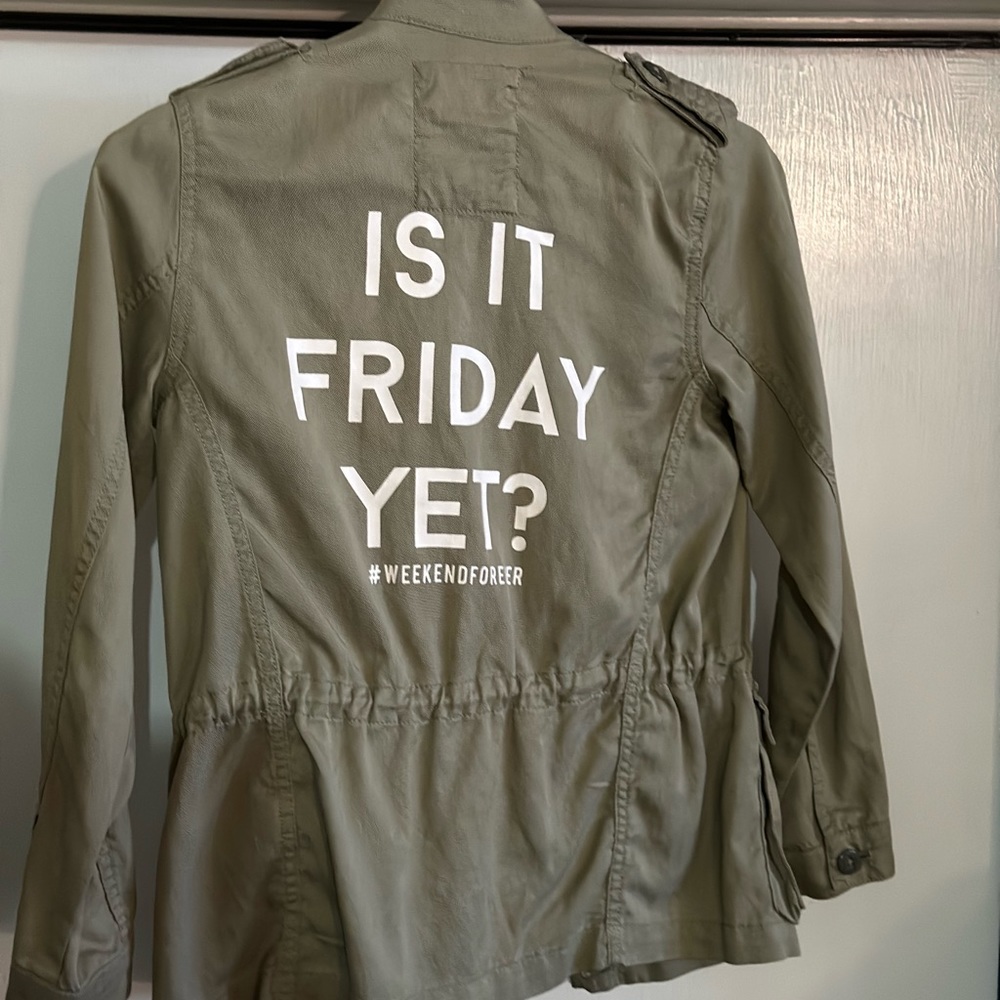 H & M kids olive green jacket with lapels